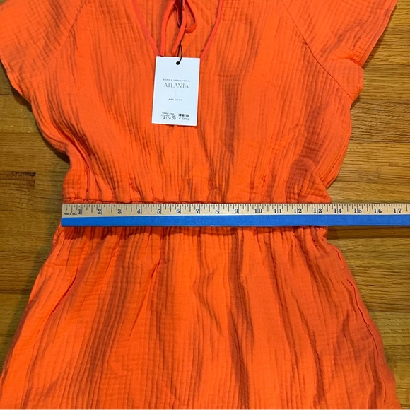 S’EDGE Raleigh Dress In Blood Orange M (a3 - Picture 8 of 8